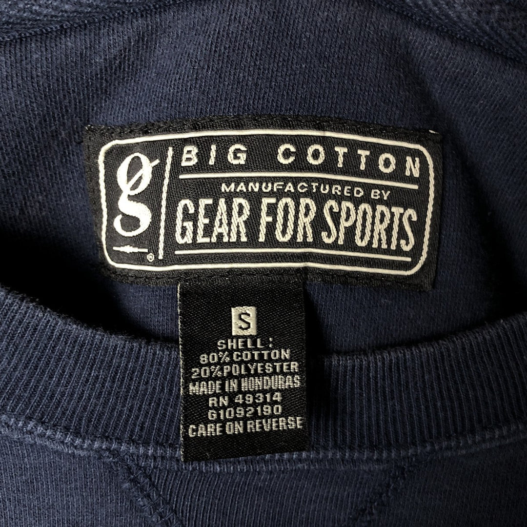 GEAR FOR SPORTS College Sweatshirt, Men's Size Small cotton navy blue type Vintage Second Hand