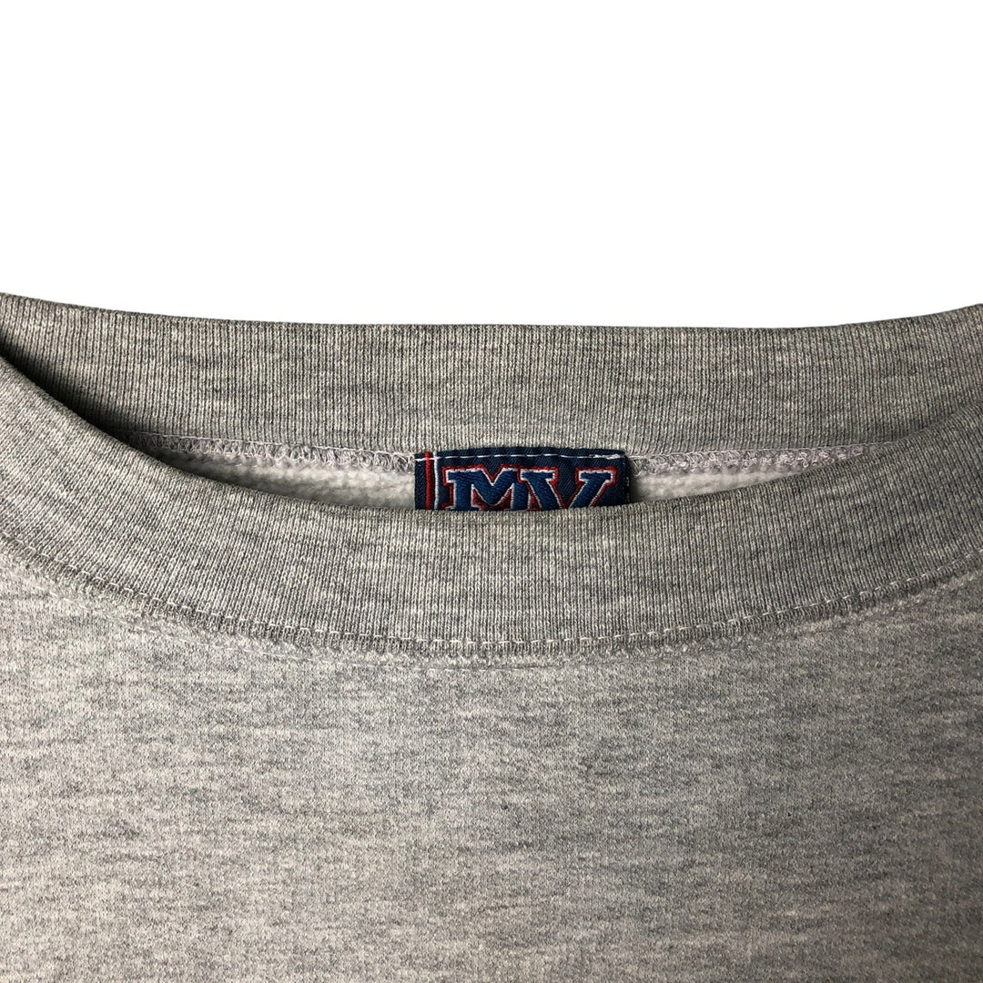 Vintage 90'S MV SPORT college sweatshirt, size M, men's cotton gray type Vintage Second Hand