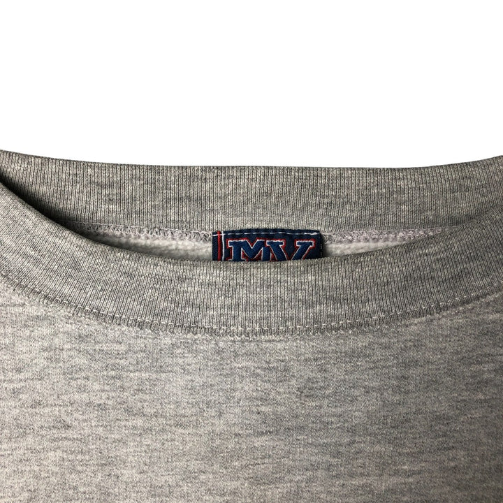 Vintage 90'S MV SPORT college sweatshirt, size M, men's cotton gray type Vintage Second Hand