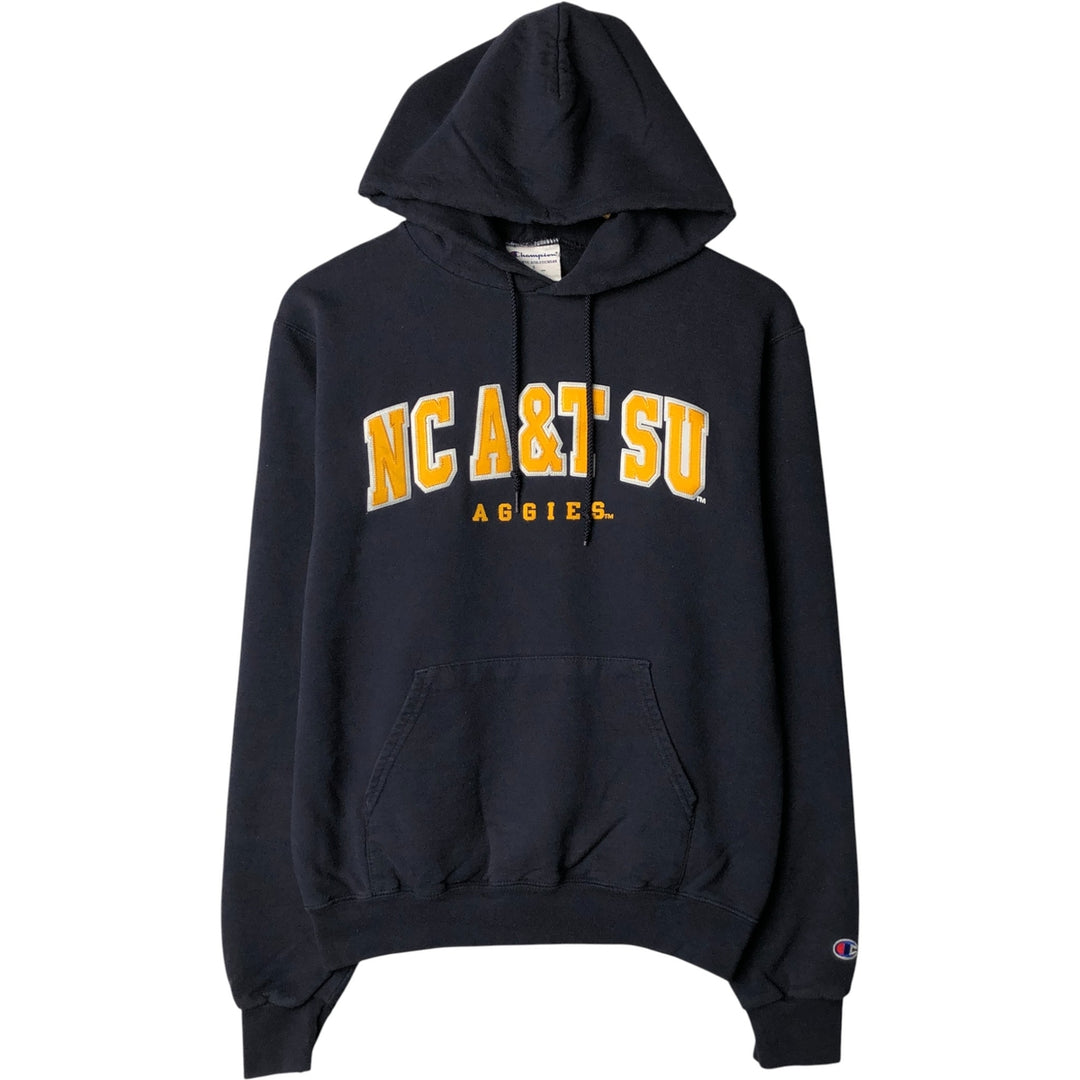 Champion Authentic Athletics Wear College Pullover Hoodie, Men's Size Small cotton navy blue type Vintage Second Hand