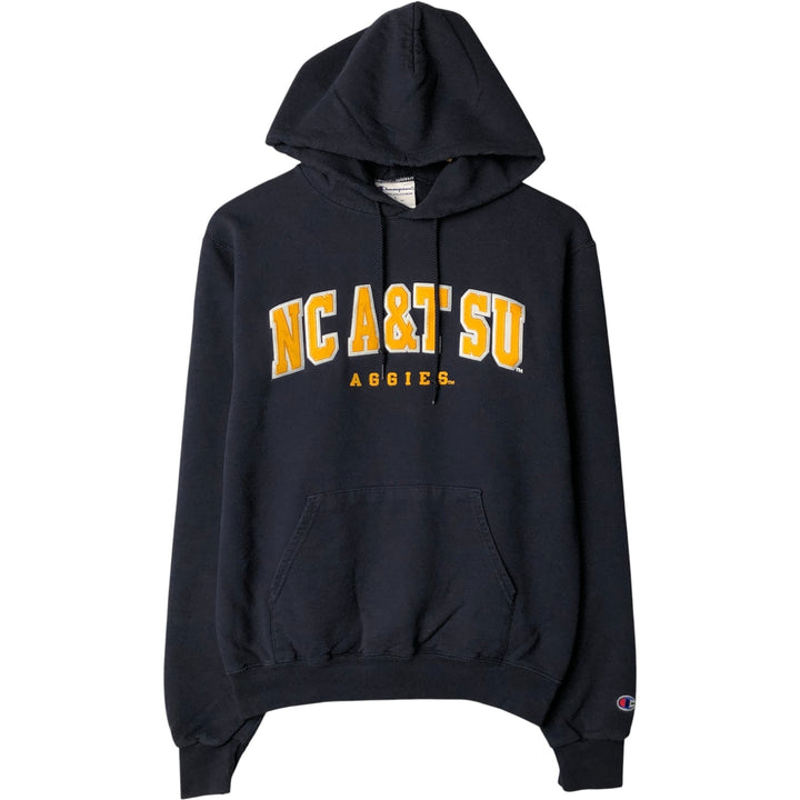 Champion Authentic Athletics Wear College Pullover Hoodie, Men's Size Small cotton navy blue type Vintage Second Hand