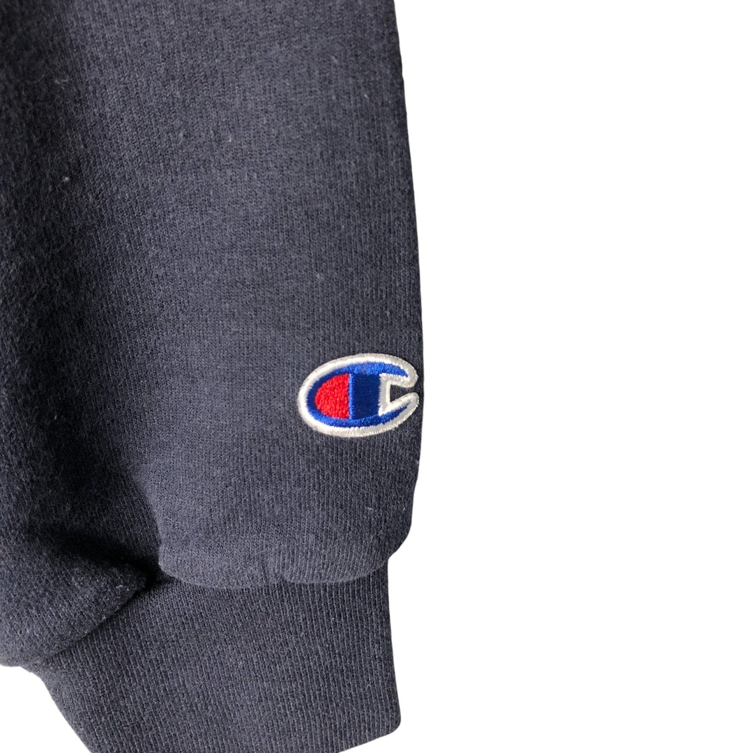 Champion Authentic Athletics Wear College Pullover Hoodie, Men's Size Small cotton navy blue type Vintage Second Hand