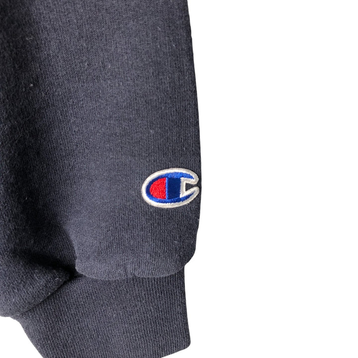 Champion Authentic Athletics Wear College Pullover Hoodie, Men's Size Small cotton navy blue type Vintage Second Hand