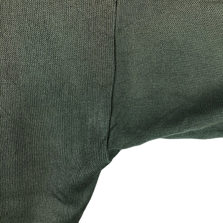 Vintage 70s-80'S Lacoste Chemise French Lacoste acrylic knit cardigan, Made in Spain, Men's Medium acrylic Khaki type sage green Vintage Second Hand
