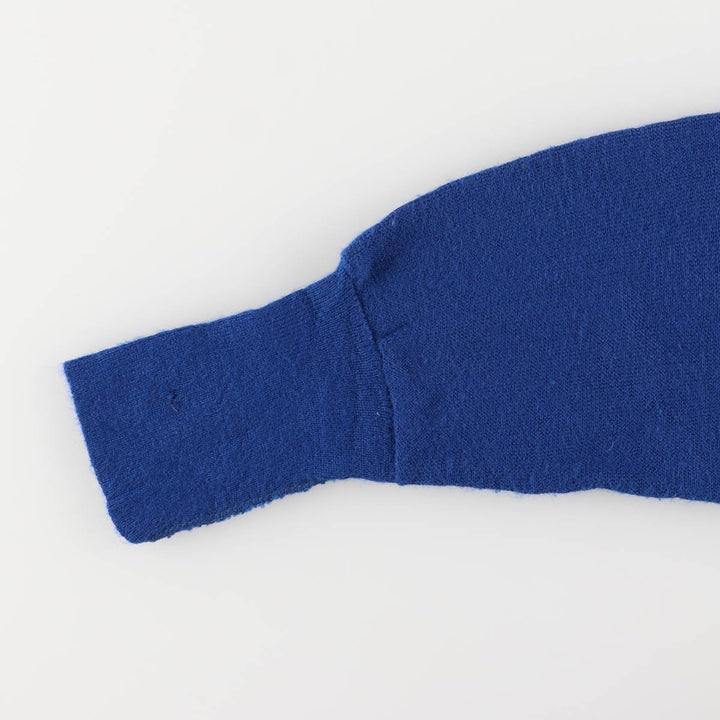 Vintage 1970'S Town Craft acrylic knit cardigan, men's size M acrylic blue type Vintage Second Hand