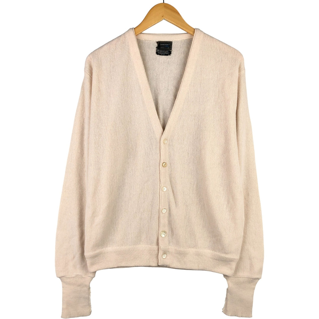 Vintage 60s-70'S JCPenney Towncraft Acrylic Knit Cardigan, Men's XL Oron Acrylic white type Vintage Second Hand