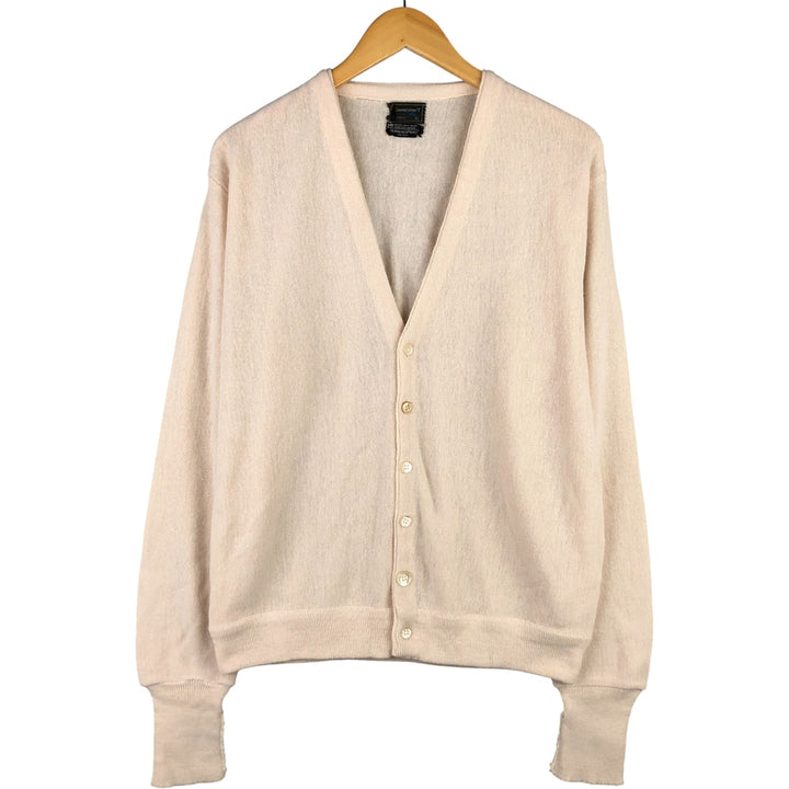Vintage 60s-70'S JCPenney Towncraft Acrylic Knit Cardigan, Men's XL Oron Acrylic white type Vintage Second Hand