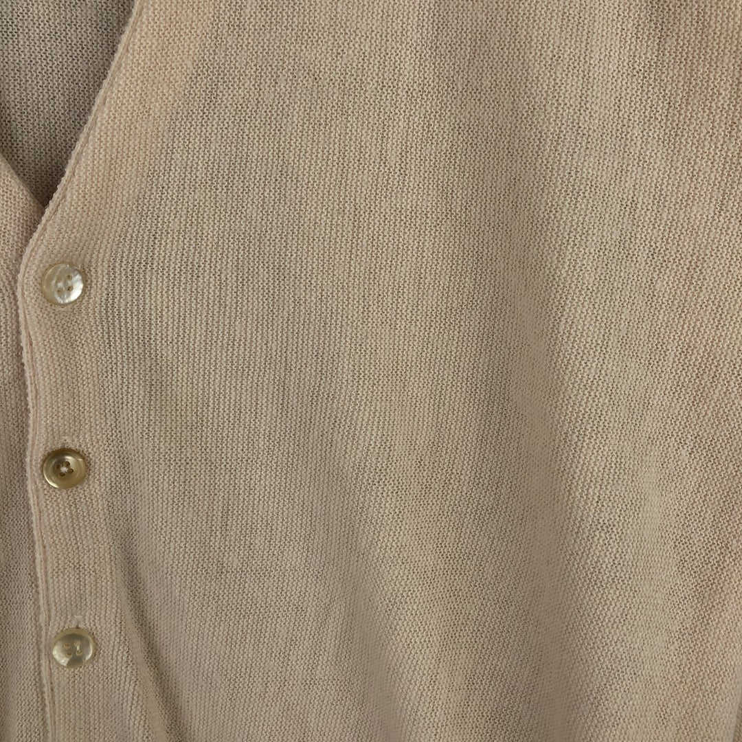 Vintage 60s-70'S JCPenney Towncraft Acrylic Knit Cardigan, Men's XL Oron Acrylic white type Vintage Second Hand