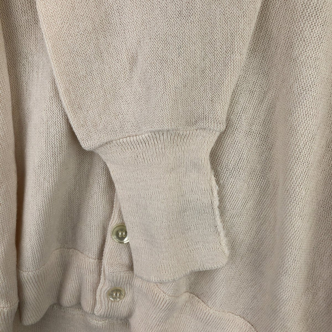 Vintage 60s-70'S JCPenney Towncraft Acrylic Knit Cardigan, Men's XL Oron Acrylic white type Vintage Second Hand