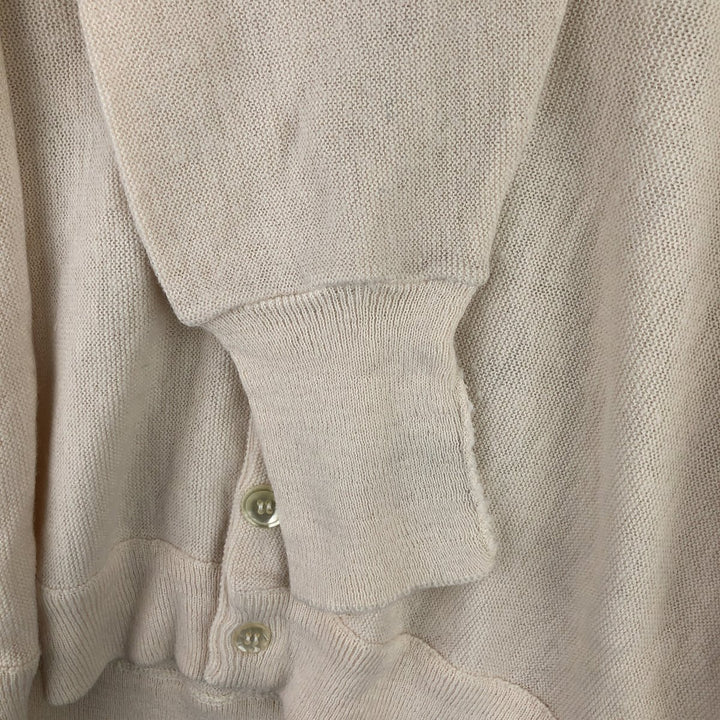 Vintage 60s-70'S JCPenney Towncraft Acrylic Knit Cardigan, Men's XL Oron Acrylic white type Vintage Second Hand