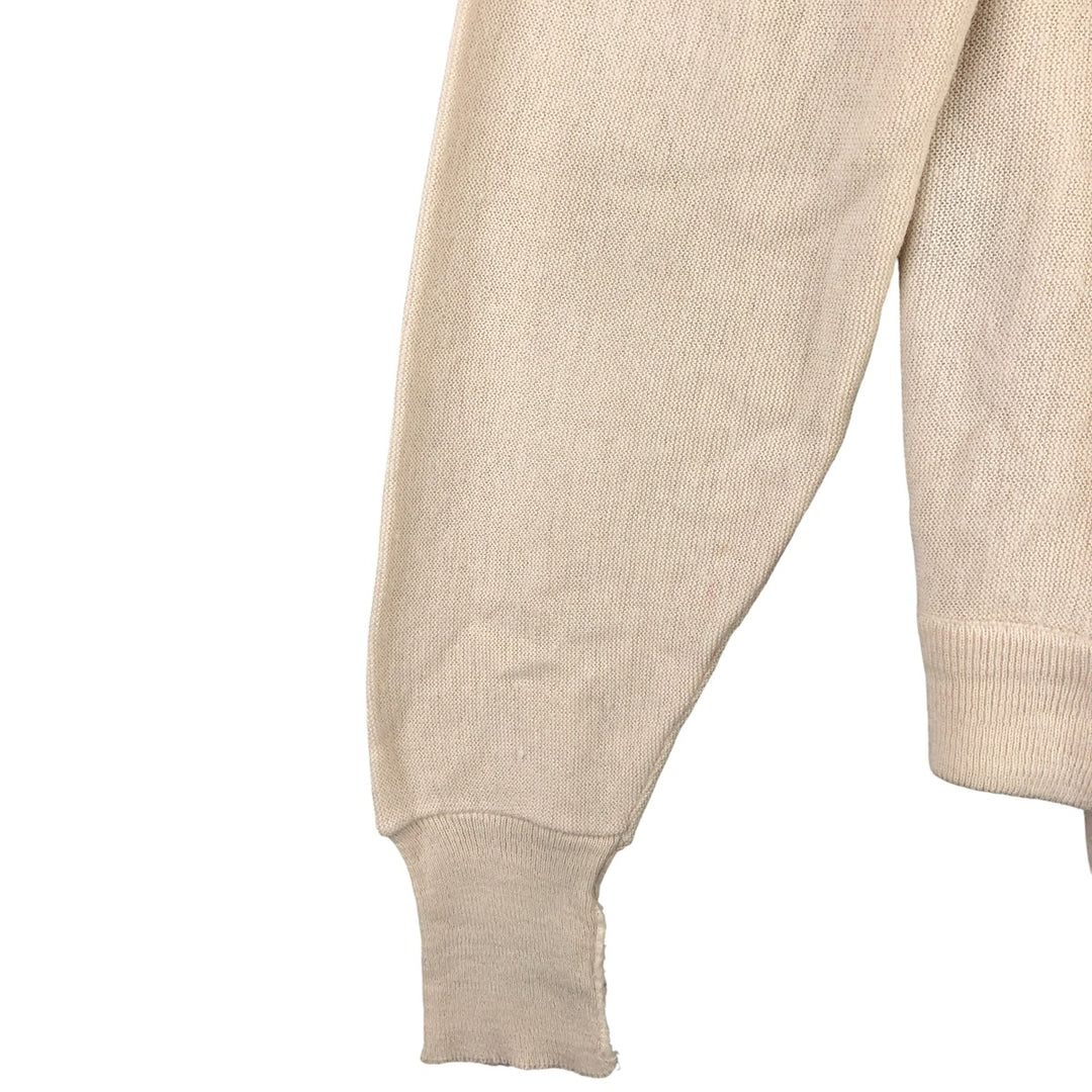 Vintage 60s-70'S JCPenney Towncraft Acrylic Knit Cardigan, Men's XL Oron Acrylic white type Vintage Second Hand