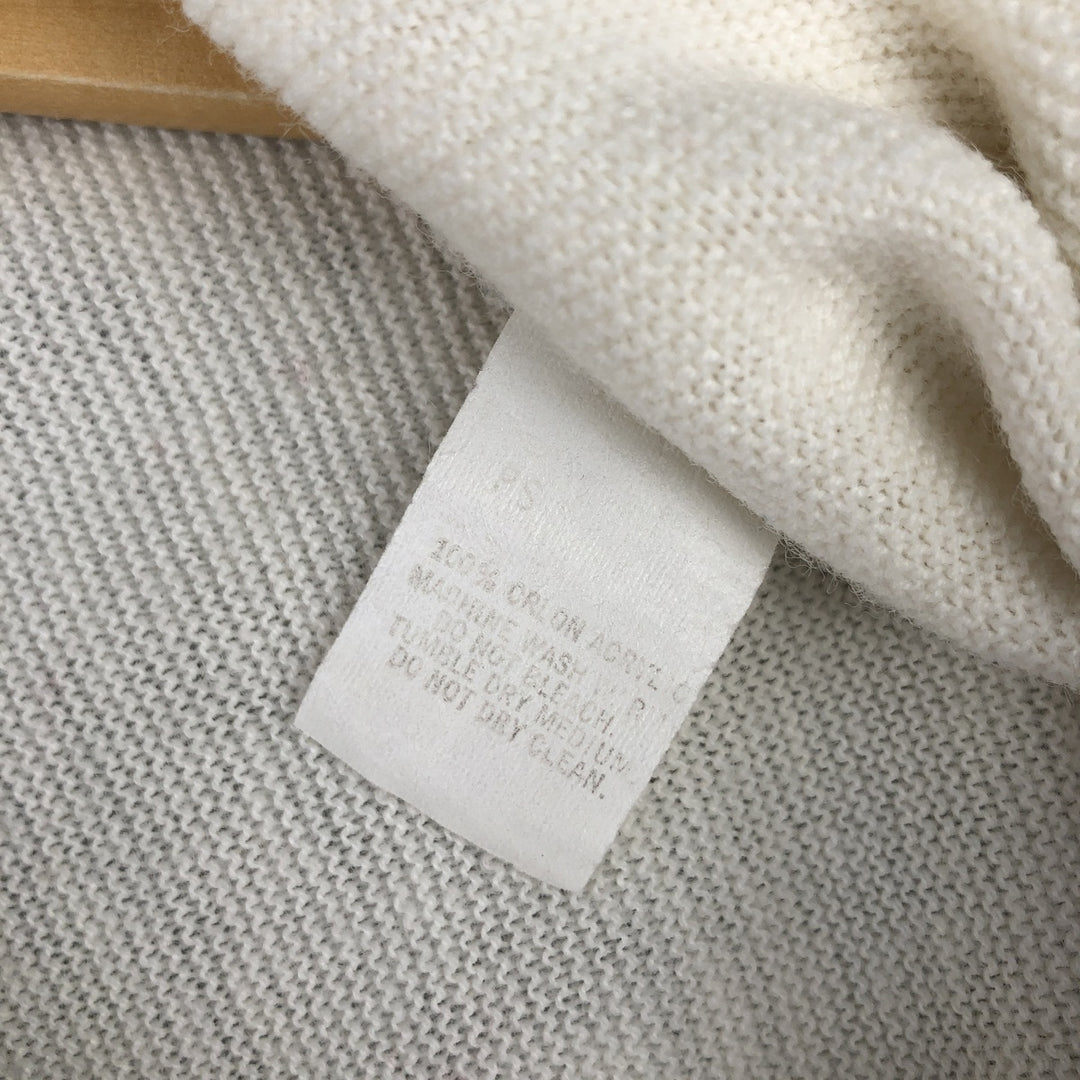 Vintage 70s-80'S Lacoste IZOD acrylic knit cardigan, men's size XL Oron Acrylic ivory Vintage Second Hand