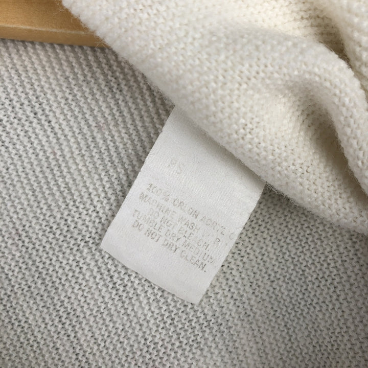 Vintage 70s-80'S Lacoste IZOD acrylic knit cardigan, men's size XL Oron Acrylic ivory Vintage Second Hand