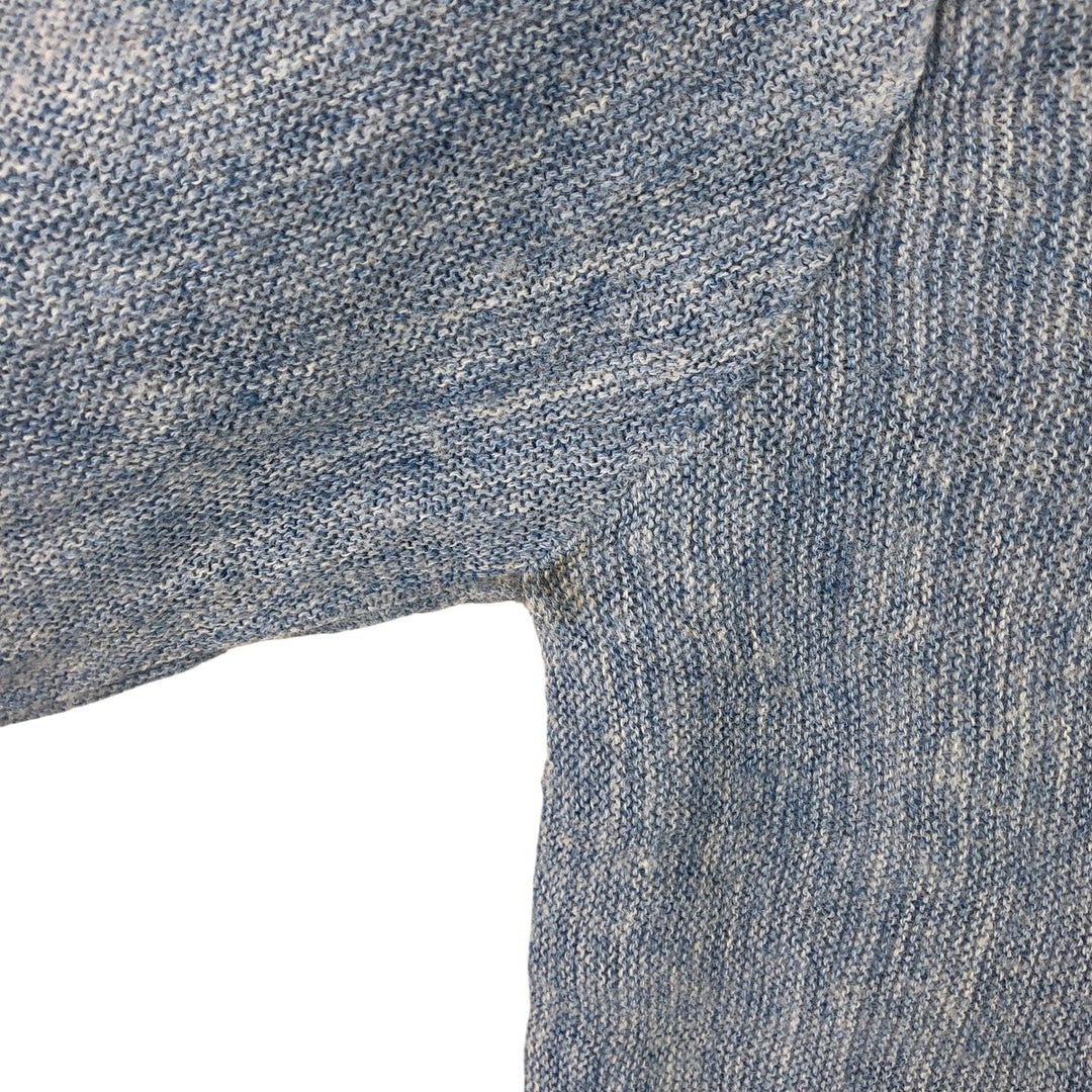 Vintage 1970'S JCPenney acrylic knit cardigan, size M, men's acrylic Blue type light blue Vintage Second Hand
