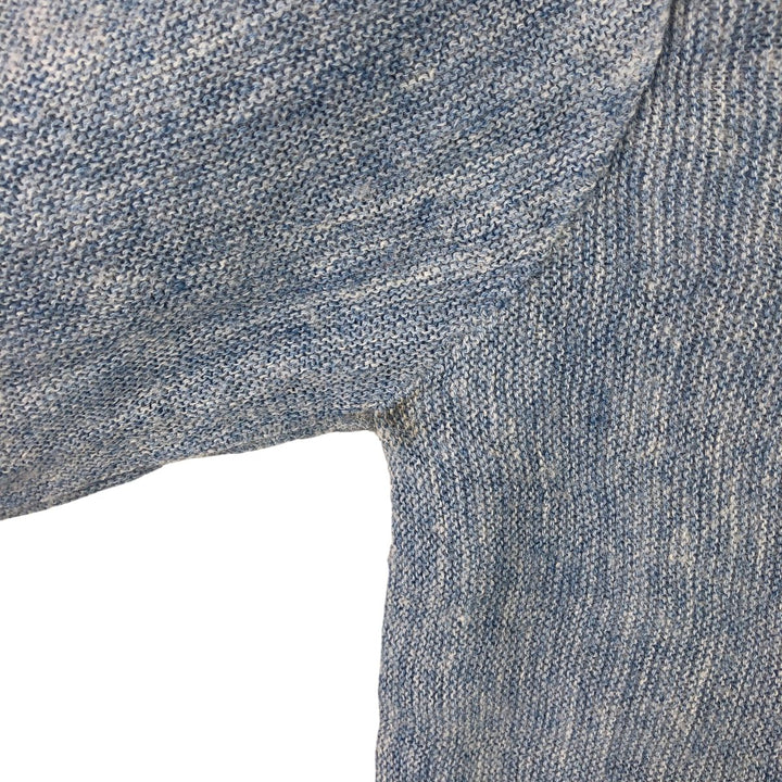 Vintage 1970'S JCPenney acrylic knit cardigan, size M, men's acrylic Blue type light blue Vintage Second Hand