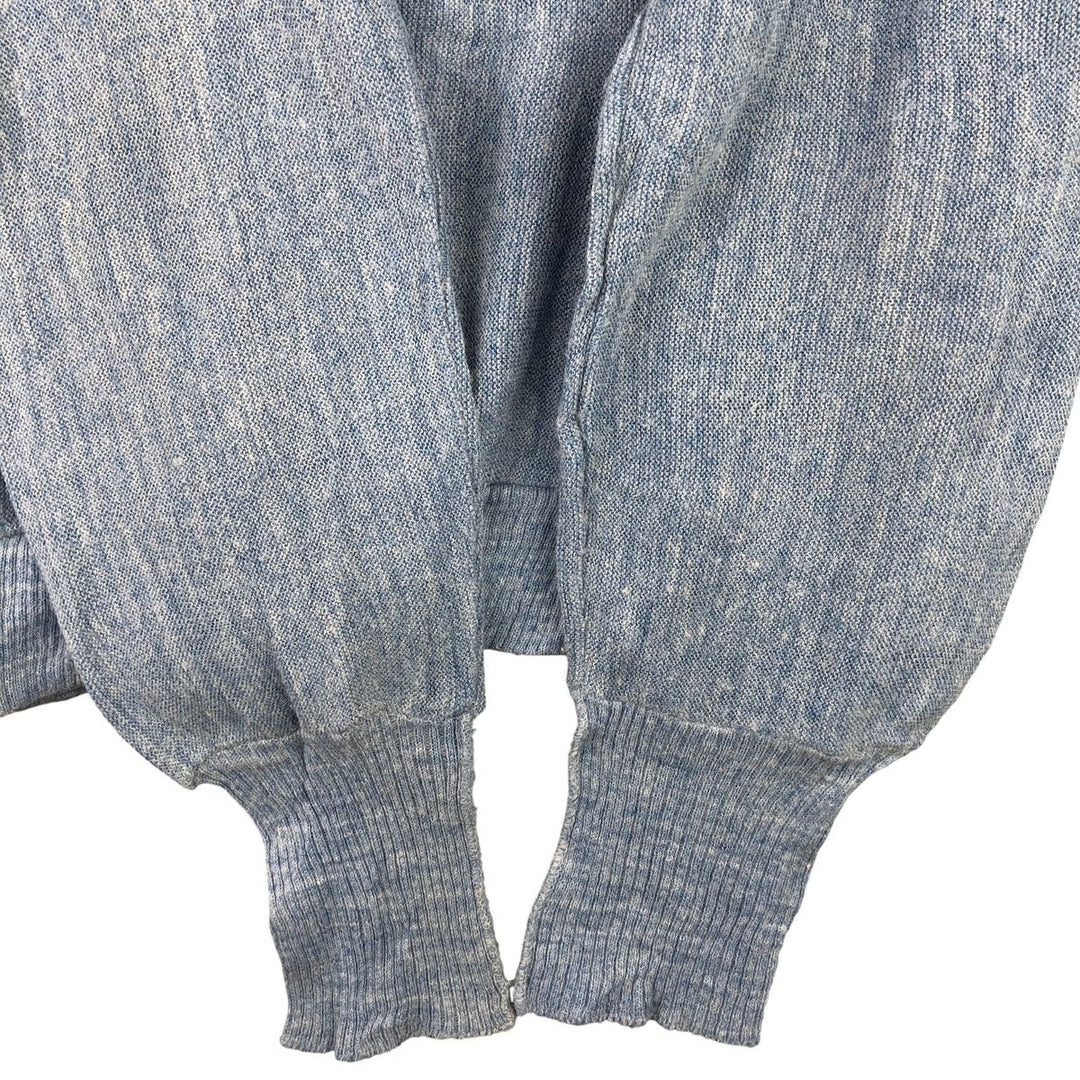 Vintage 1970'S JCPenney acrylic knit cardigan, size M, men's acrylic Blue type light blue Vintage Second Hand