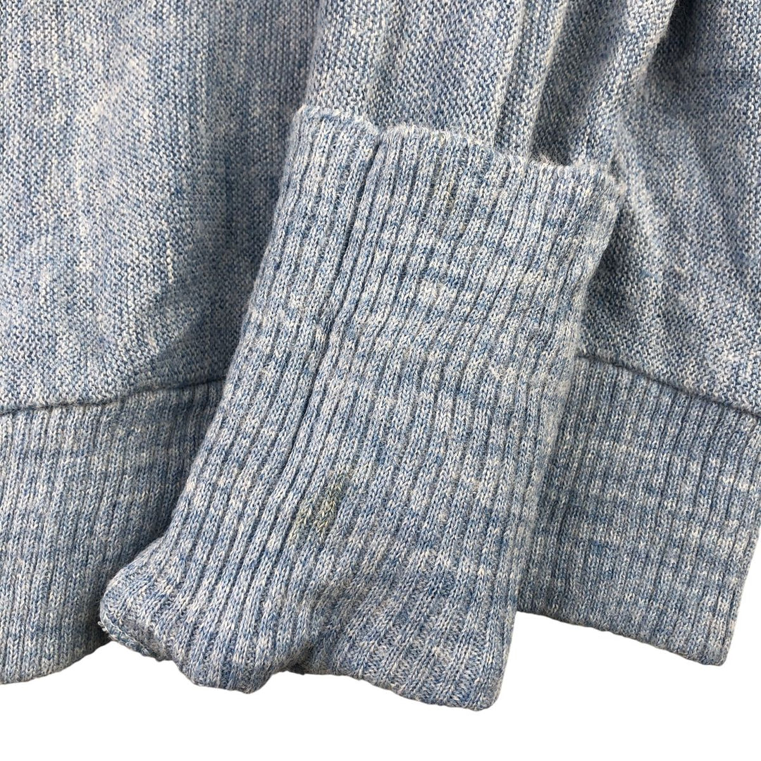Vintage 1970'S JCPenney acrylic knit cardigan, size M, men's acrylic Blue type light blue Vintage Second Hand