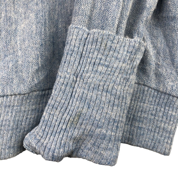 Vintage 1970'S JCPenney acrylic knit cardigan, size M, men's acrylic Blue type light blue Vintage Second Hand