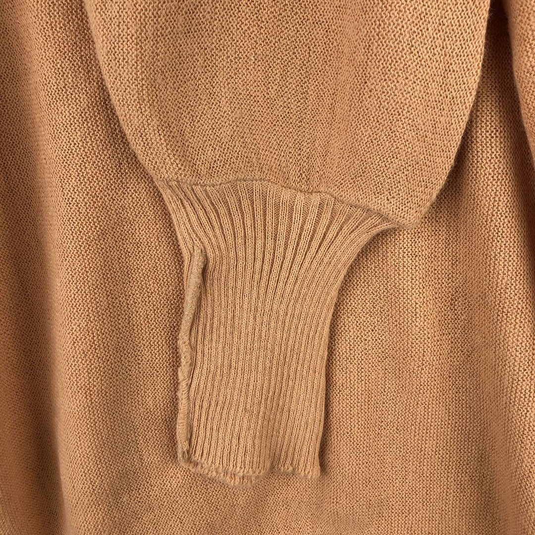 Vintage 1970'S Lord Jeff acrylic knit cardigan, made in the USA, size L, men's Oron Acrylic orange type Vintage Second Hand