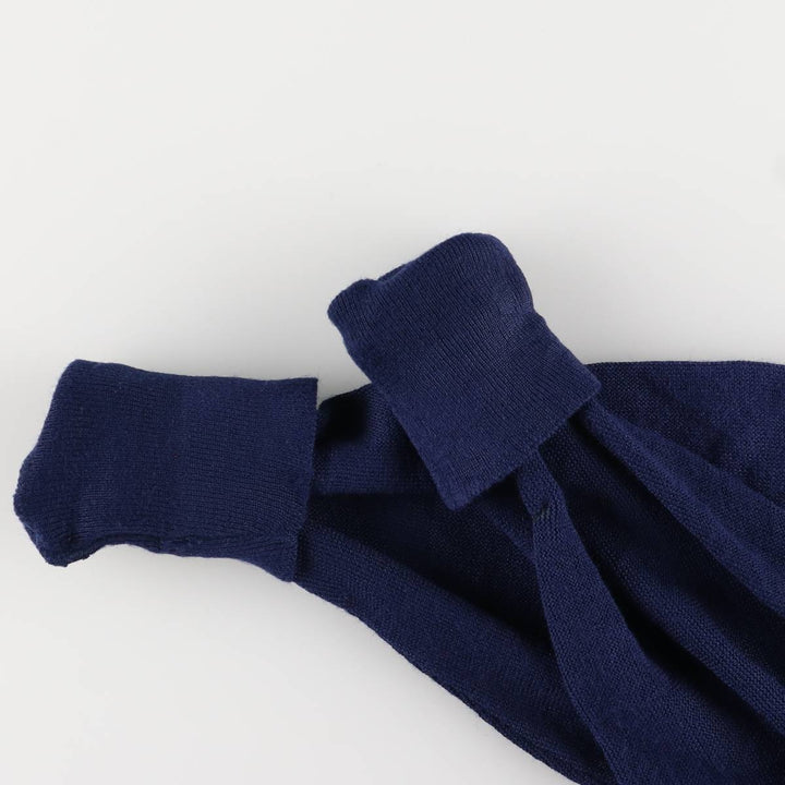 80s-90'S Lacoste IZOD Acrylic Knit Cardigan Made in USA Men's XL Vintage Oron Acrylic navy blue type Vintage Second Hand