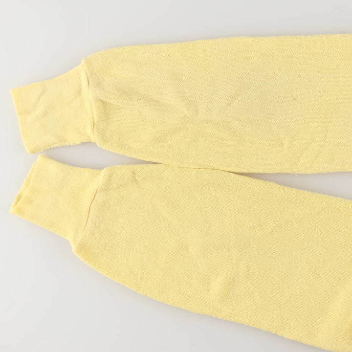 80s-90'S Lacoste IZOD Acrylic Knit Cardigan Made in USA Men's L Size Vintage acrylic lemon yellow Vintage Second Hand