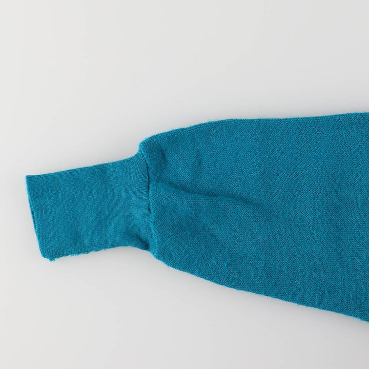 Vintage 80s-90'S Lacoste IZOD acrylic knit cardigan, men's size M Oron Acrylic turquoise blue Vintage Second Hand