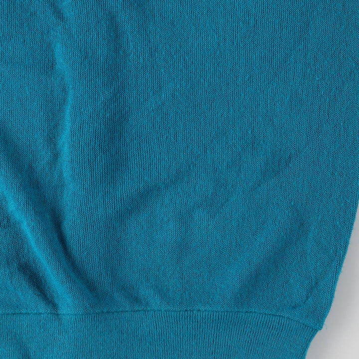 Vintage 80s-90'S Lacoste IZOD acrylic knit cardigan, men's size M Oron Acrylic turquoise blue Vintage Second Hand