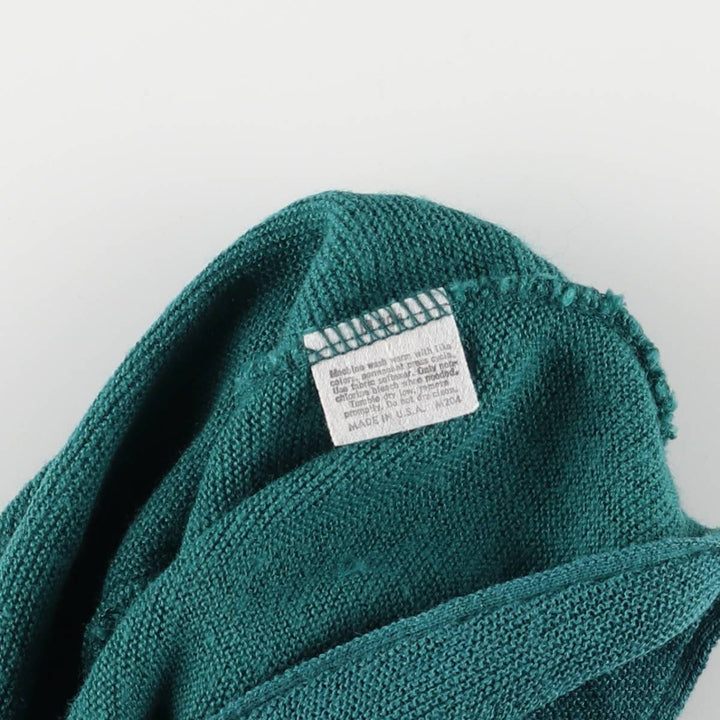 Vintage 90'S Jantzen knit cardigan, made in the USA, size L, men's unclear green type Vintage Second Hand