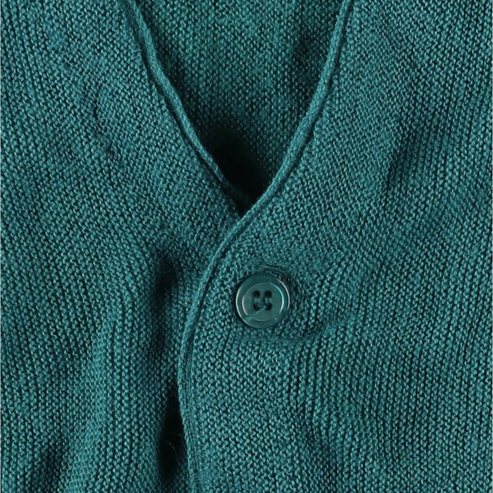 Vintage 90'S Jantzen knit cardigan, made in the USA, size L, men's unclear green type Vintage Second Hand