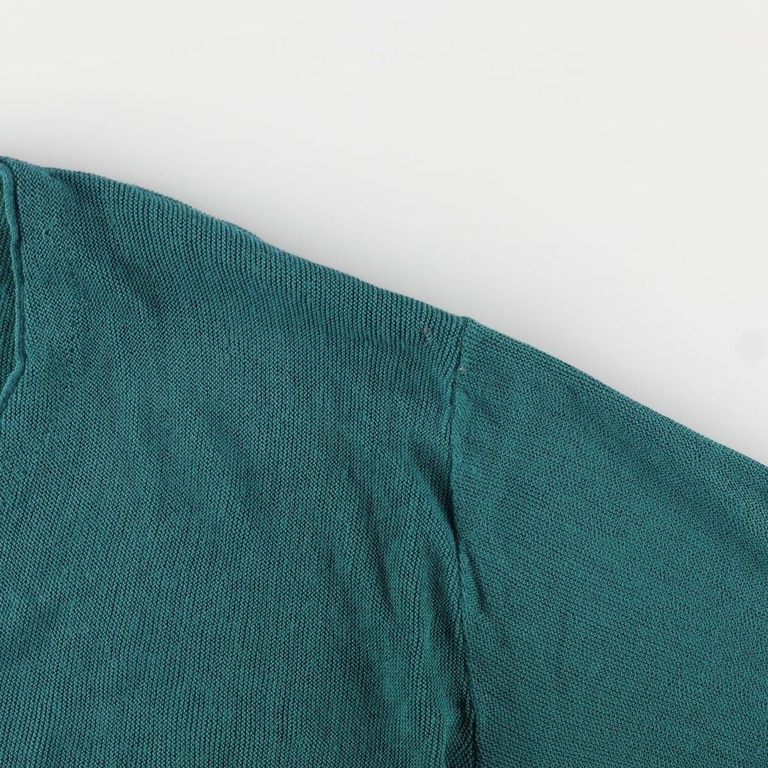 Vintage 90'S Jantzen knit cardigan, made in the USA, size L, men's unclear green type Vintage Second Hand