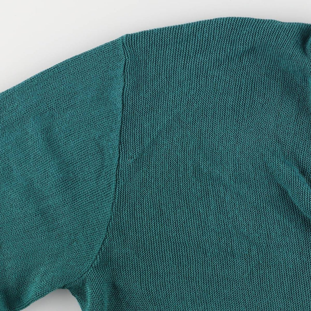 Vintage 90'S Jantzen knit cardigan, made in the USA, size L, men's unclear green type Vintage Second Hand
