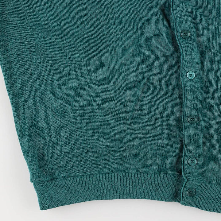 Vintage 90'S Jantzen knit cardigan, made in the USA, size L, men's unclear green type Vintage Second Hand