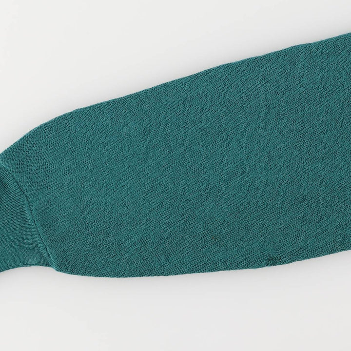 Vintage 90'S Jantzen knit cardigan, made in the USA, size L, men's unclear green type Vintage Second Hand