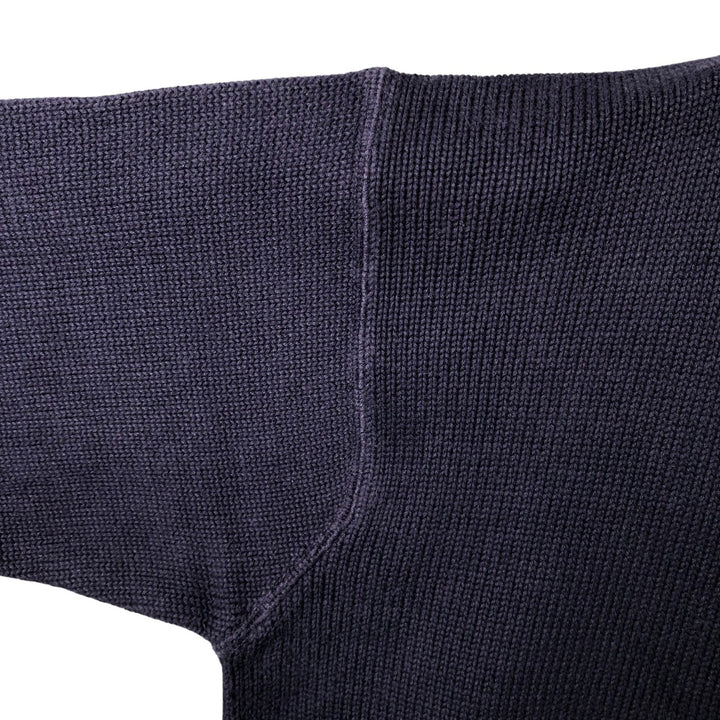 Vintage 90'S Tommy Hilfiger cotton knit sweater, size M, men's cotton navy blue type Vintage Second Hand