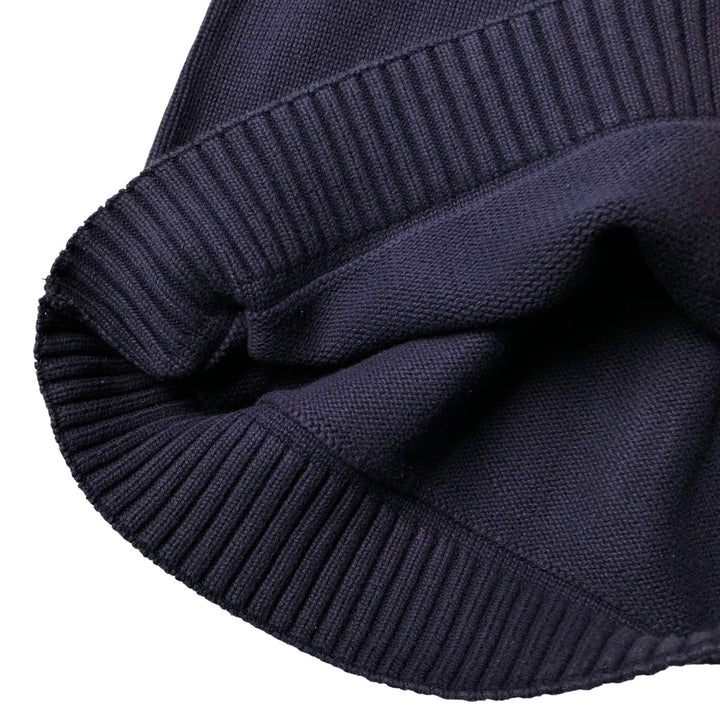 Vintage 90'S Tommy Hilfiger cotton knit sweater, size M, men's cotton navy blue type Vintage Second Hand
