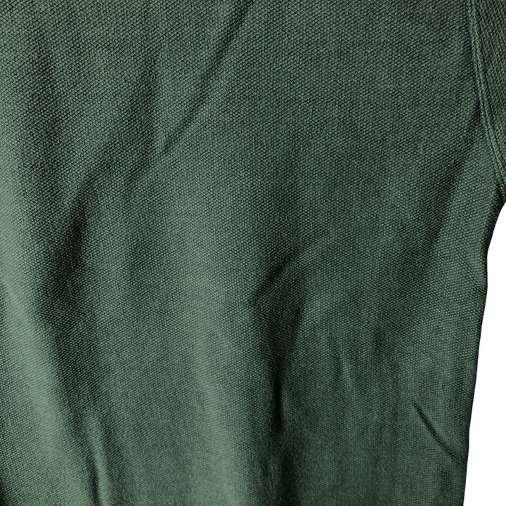 Vintage 80s-90'S Lands' End cotton knit sweater, made in the USA, size L, men's cotton green type Vintage Second Hand