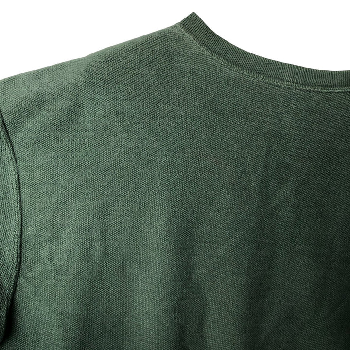 Vintage 80s-90'S Lands' End cotton knit sweater, made in the USA, size L, men's cotton green type Vintage Second Hand