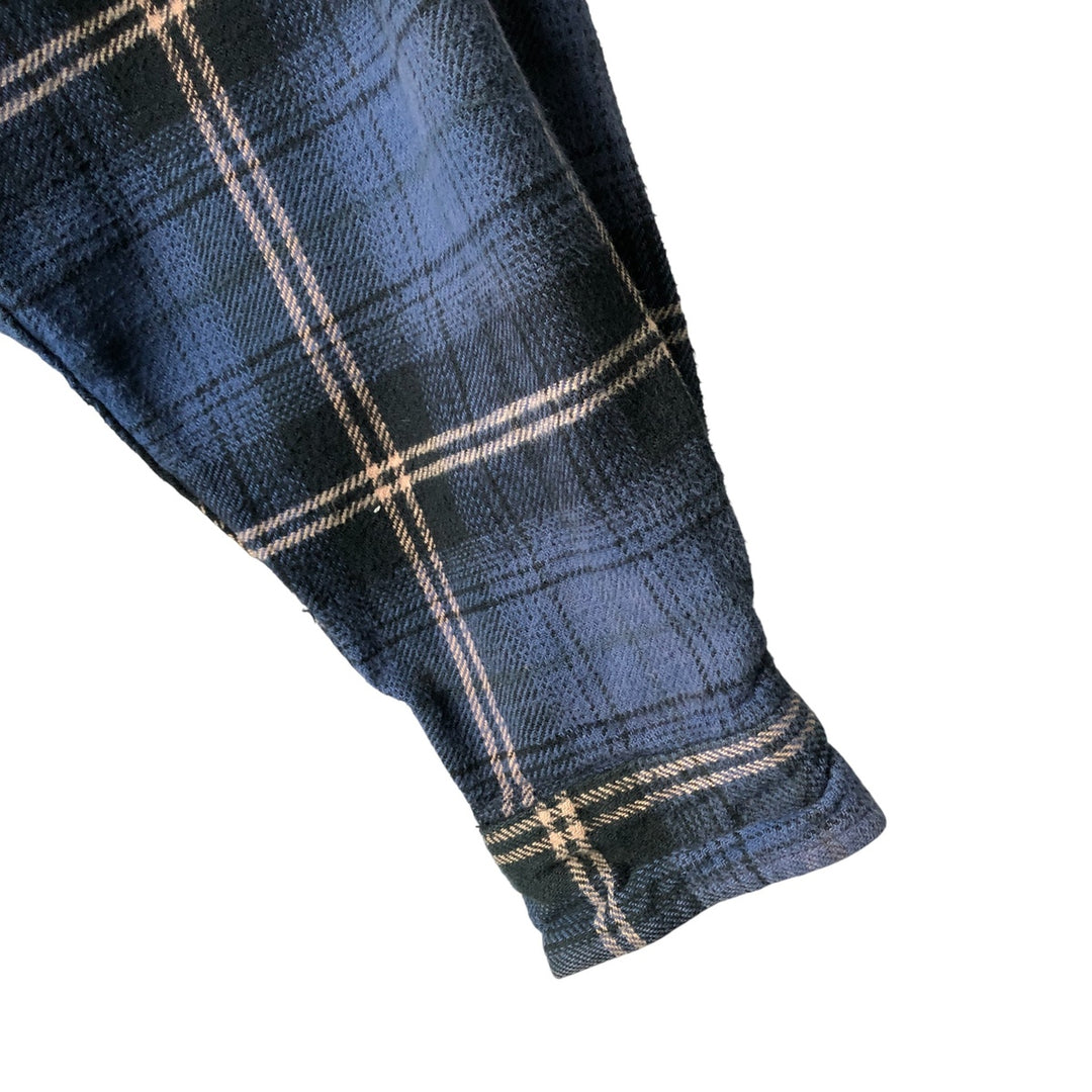 FIELD AND STREAM Long Sleeve Flannel Check Shirt, Men's Size L unclear blue type Vintage Second Hand