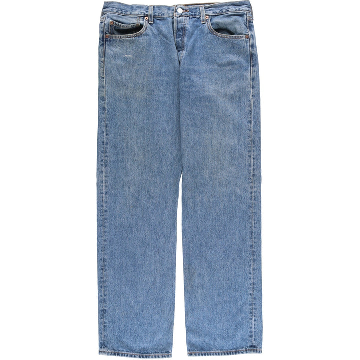 00'S Levi's 501 straight denim pants for men, size W36 cotton blue type Vintage Second Hand