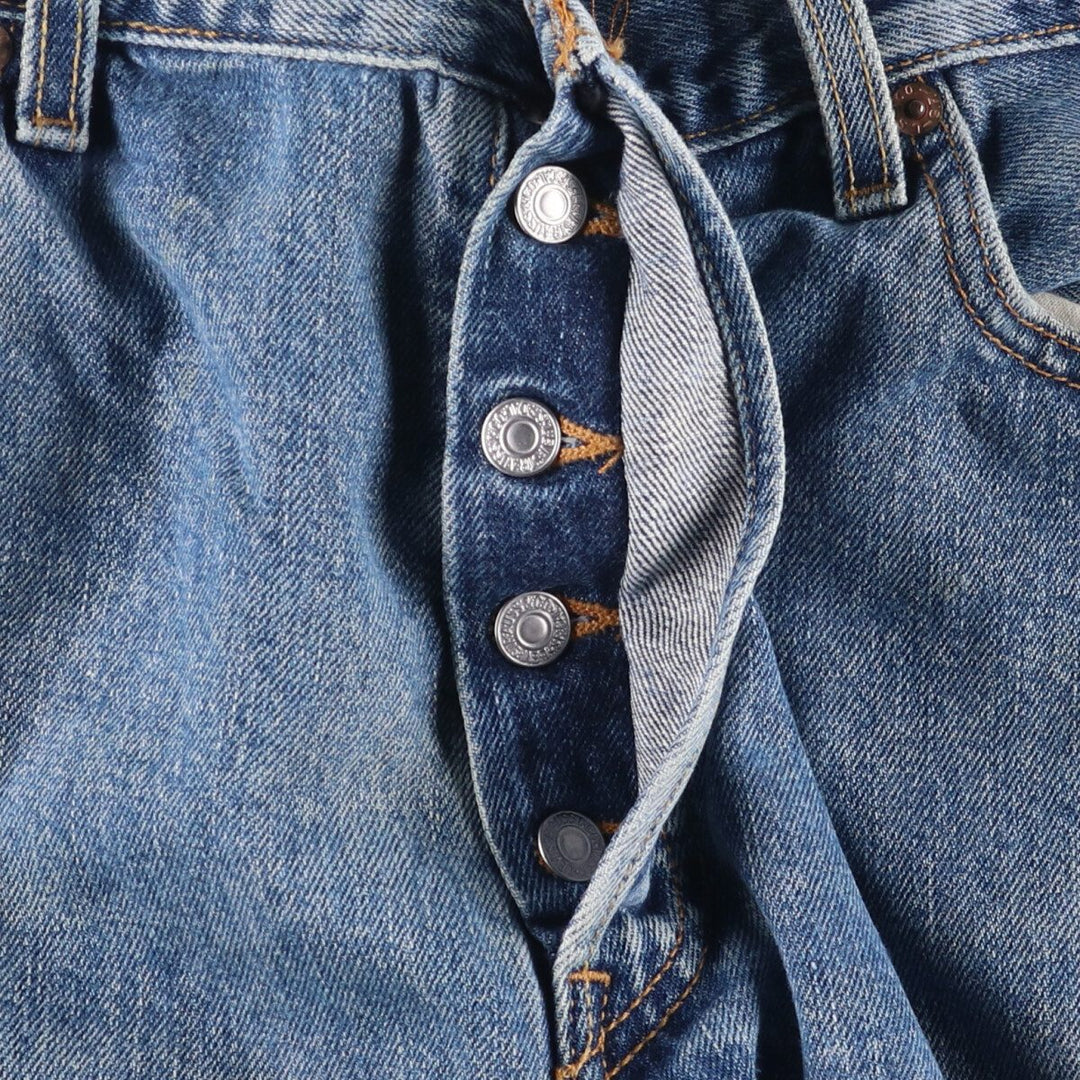 00'S Levi's 501 straight denim pants for men, size W36 cotton blue type Vintage Second Hand