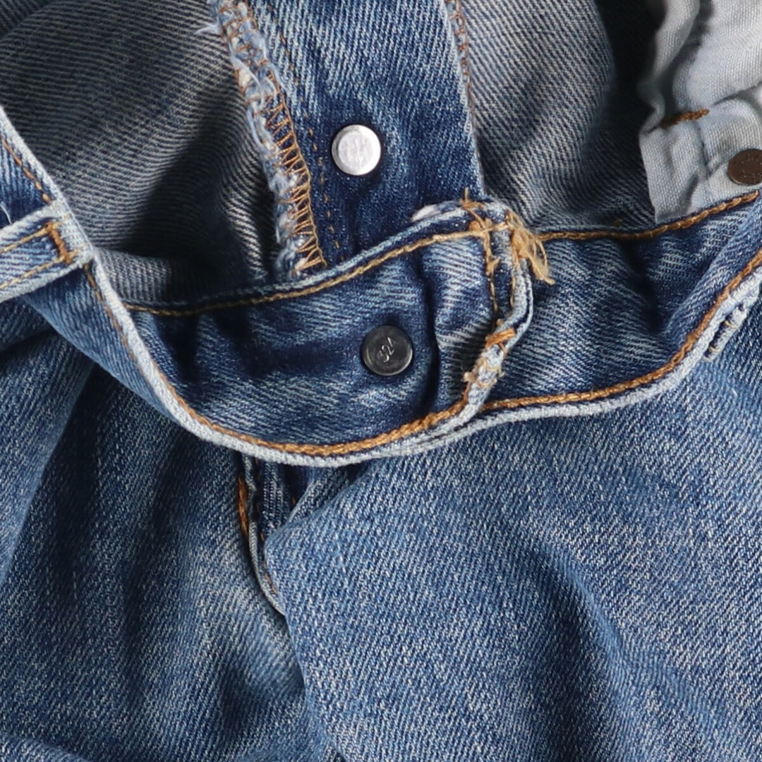 00'S Levi's 501 straight denim pants for men, size W36 cotton blue type Vintage Second Hand