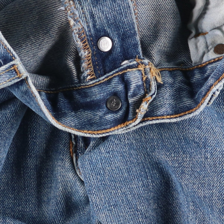 00'S Levi's 501 straight denim pants for men, size W36 cotton blue type Vintage Second Hand