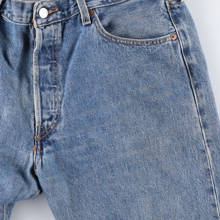00'S Levi's 501 straight denim pants for men, size W36 cotton blue type Vintage Second Hand