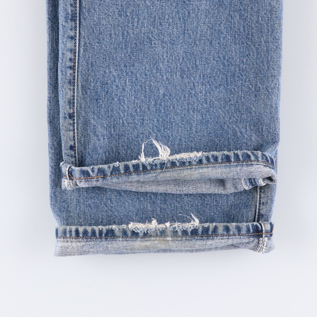 00'S Levi's 501 straight denim pants for men, size W36 cotton blue type Vintage Second Hand
