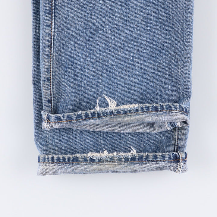 00'S Levi's 501 straight denim pants for men, size W36 cotton blue type Vintage Second Hand