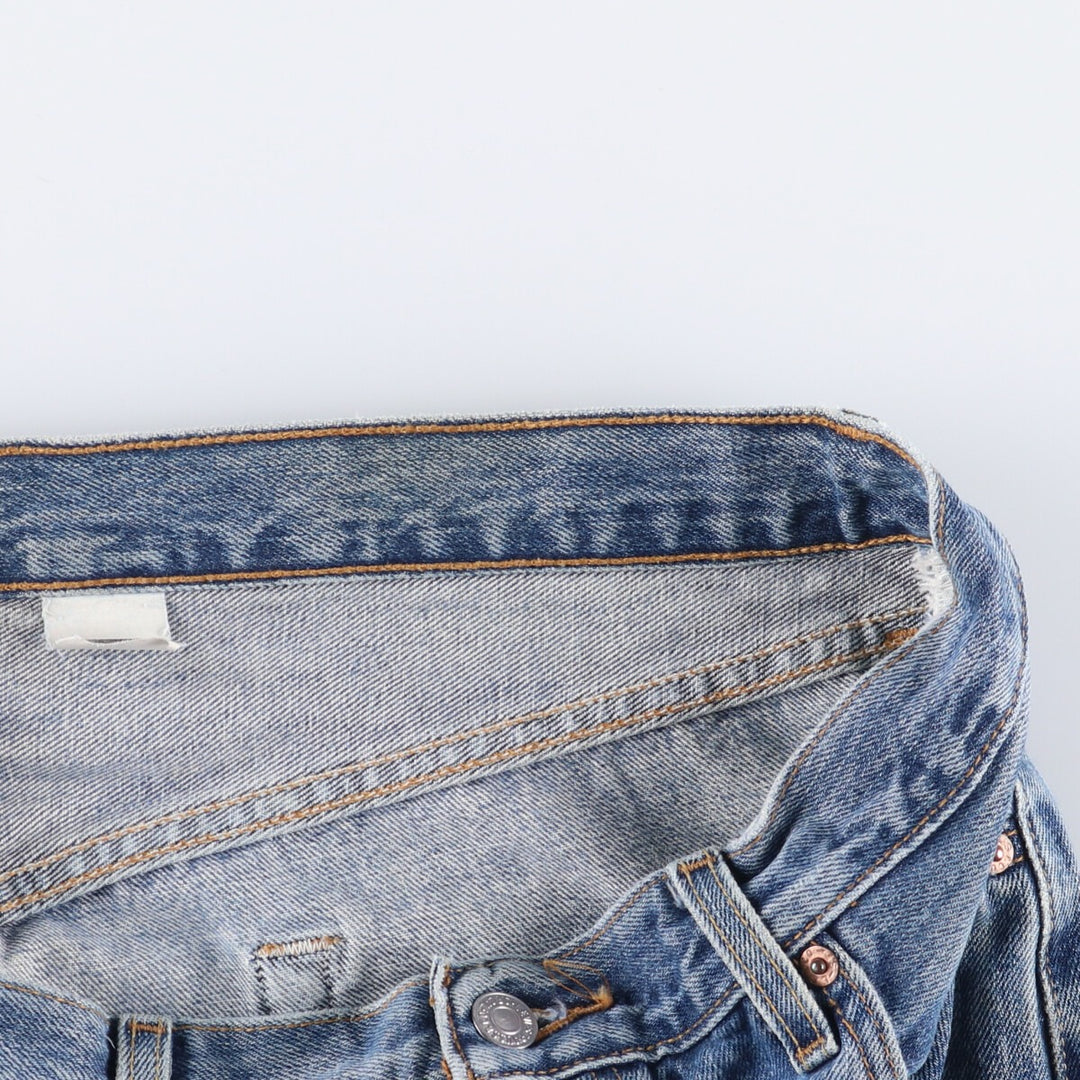 00'S Levi's 501 straight denim pants for men, size W36 cotton blue type Vintage Second Hand