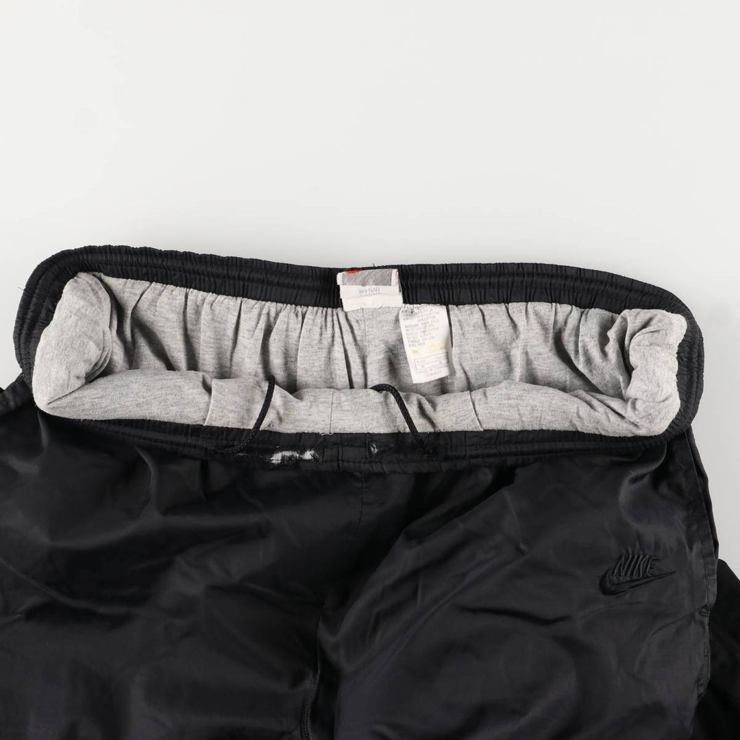 90'S Nike Silver Tag Nylon Pants, Shaka Shaka Pants, Men's Size Medium, Vintage Nylon black type Vintage Second Hand
