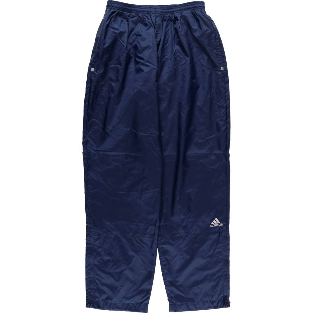 00'S Adidas nylon pants, rustling pants, men's size L Nylon navy blue type Vintage Second Hand