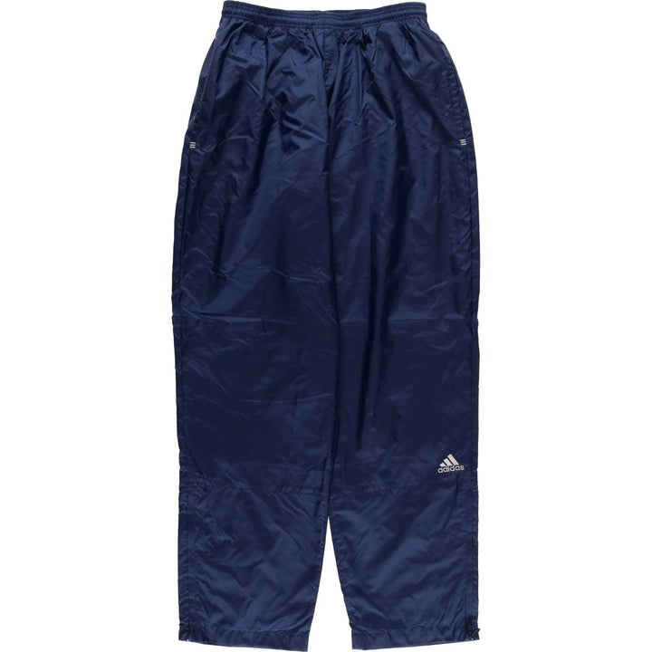 00'S Adidas nylon pants, rustling pants, men's size L Nylon navy blue type Vintage Second Hand