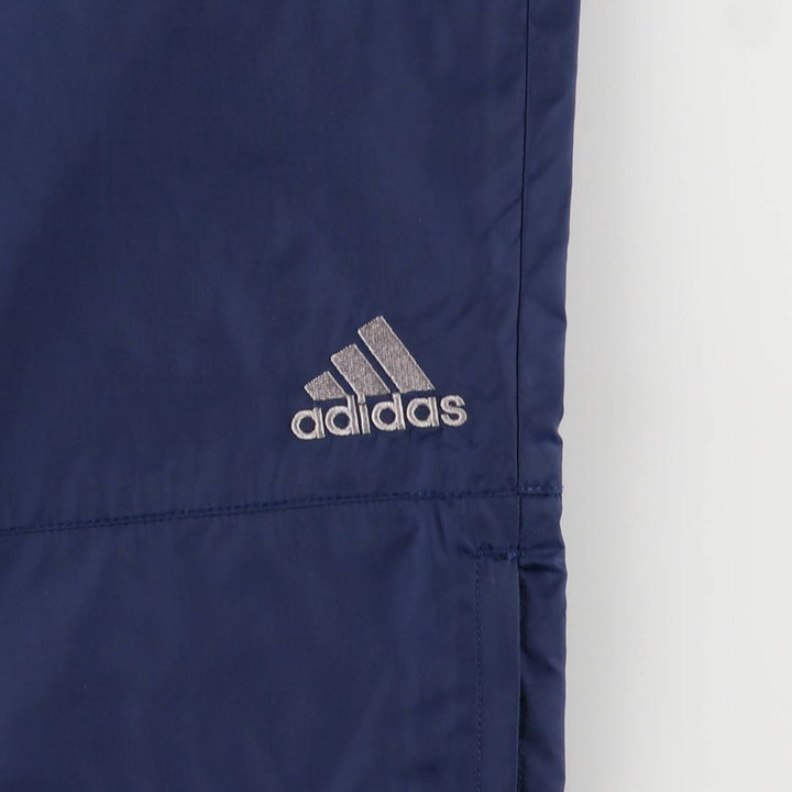 00'S Adidas nylon pants, rustling pants, men's size L Nylon navy blue type Vintage Second Hand